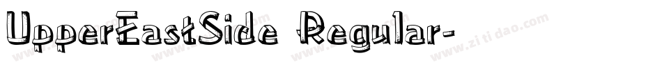 UpperEastSide Regular字体转换